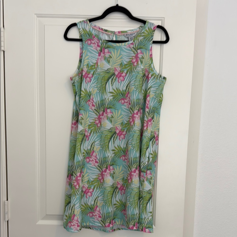 Tommy Bahama Sleeveless Pink and Green Sundress